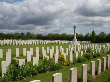 In Charles de Percy War Cemetery, France